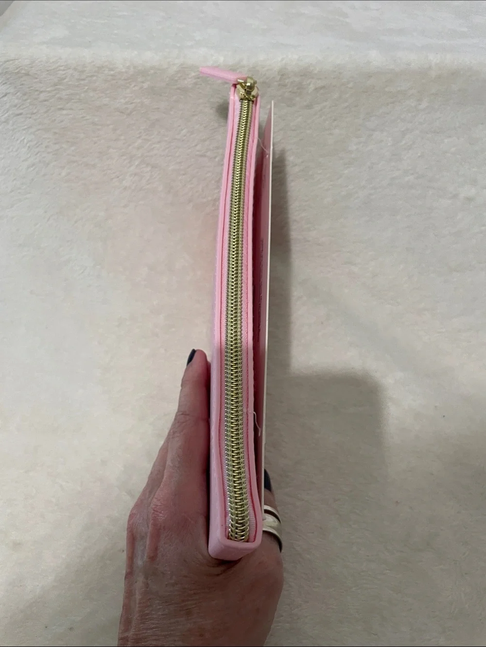 miffy Pink Pencil Pouch with Lavender Motif